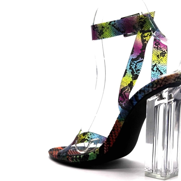 Snake Print Patterned Strappy Sexy Heel from Cape Robbin - Picture 11 of 15